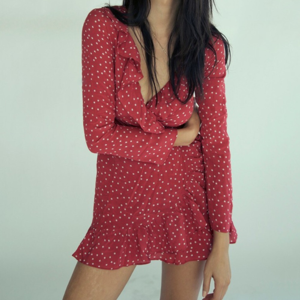 Realization Par Alexandra Dress in Red Star